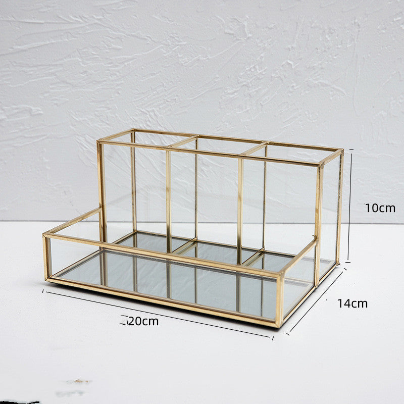 Glass Makeup Organiser