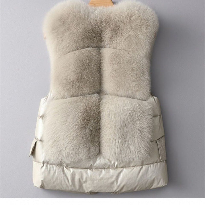 Fur Woolen Women's Jacket