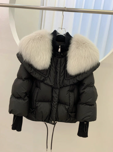 High-end Fox Fur Collar Puffer Jacket