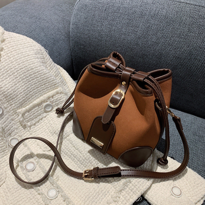 Bucket Leather Shoulder Bag