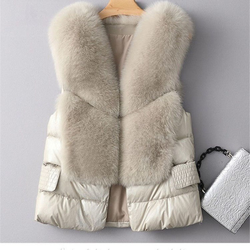 Fur Woolen Women's Jacket