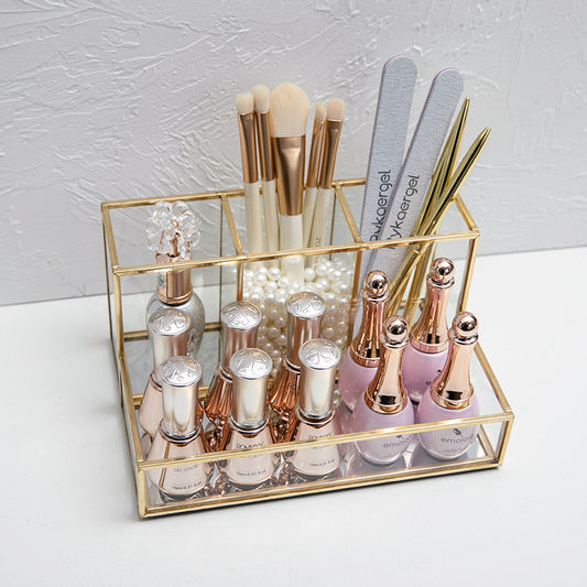 Glass Makeup Organiser
