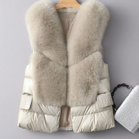 Fur Woolen Women's Jacket