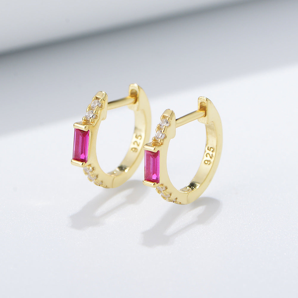 Square Zircon Earrings