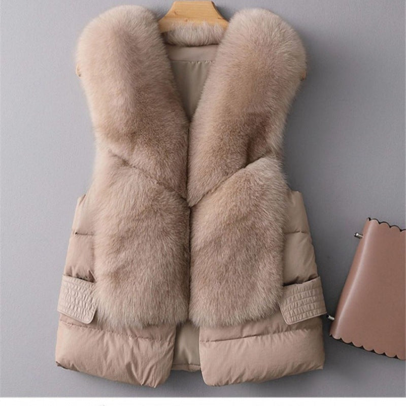 Fur Woolen Women's Jacket