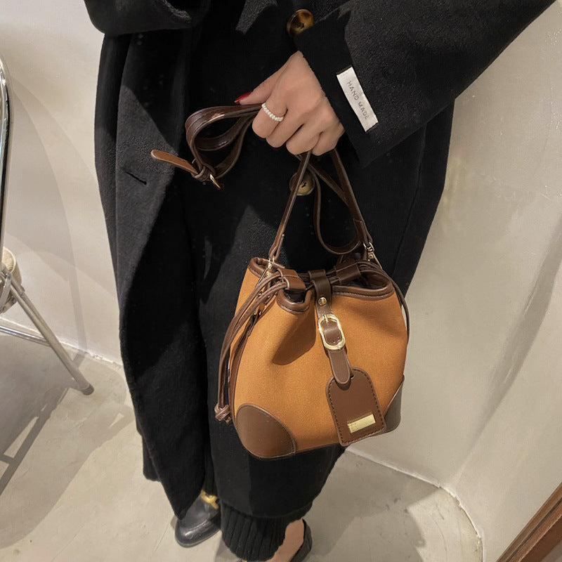 Bucket Leather Shoulder Bag