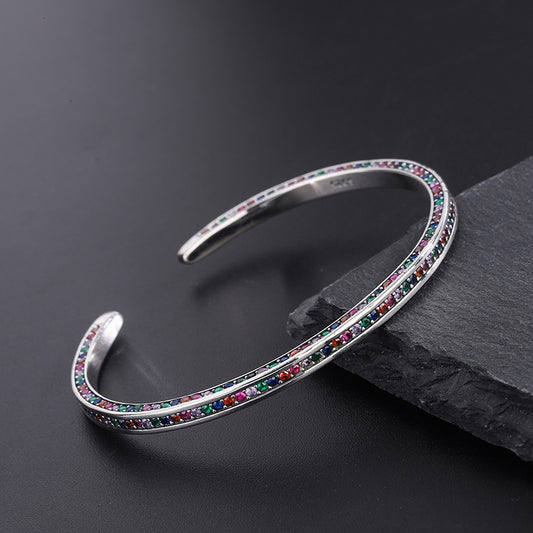 Sterling Silver Rainbow Bracelet