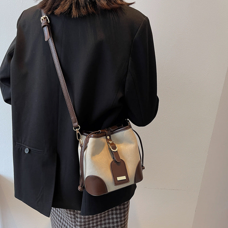 Bucket Leather Shoulder Bag